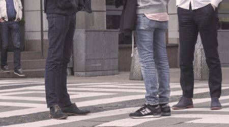 Filmstill from "Gifted Men - Installation" by Nils Agdler and Timo Menke.