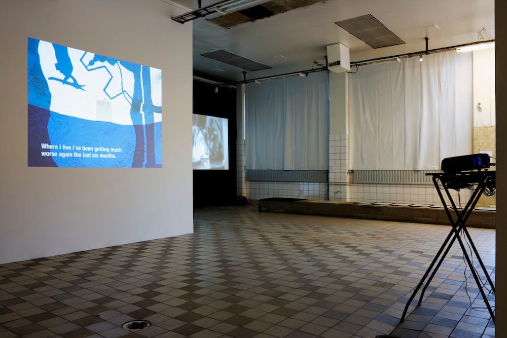 Installation view "Fugitives from the Fields" by Nils Agdler & Timo Menke. From the group show "An Other Order" at Konsthall C, Hökarängen, Stockholm, 2008 (Photo: Nils Agdler © 2008)