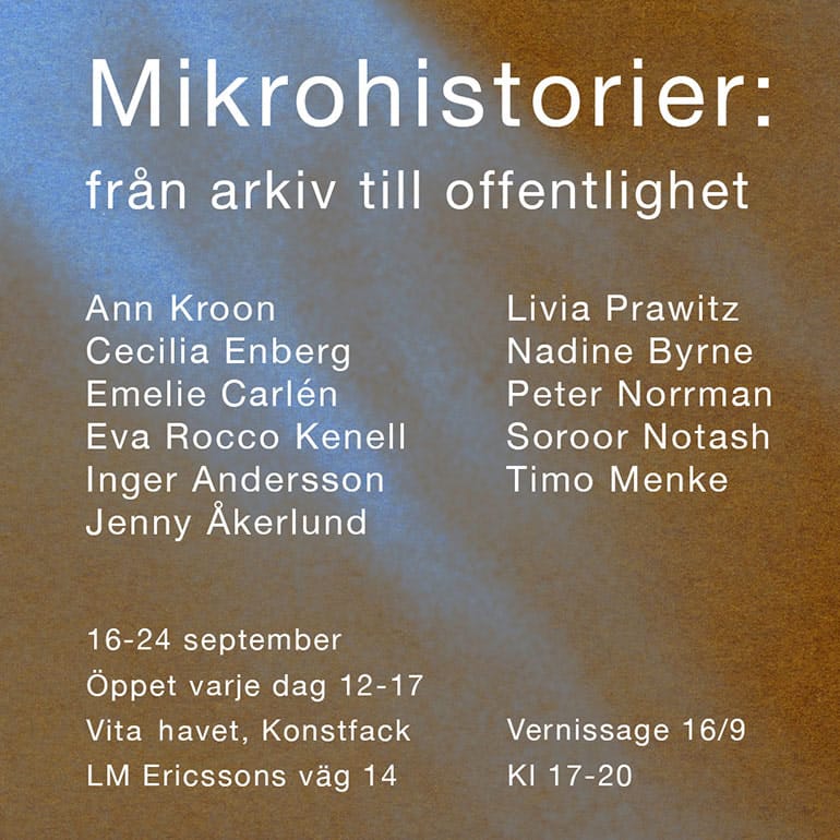 Mikrohistorier: från arkiv till offentlighet